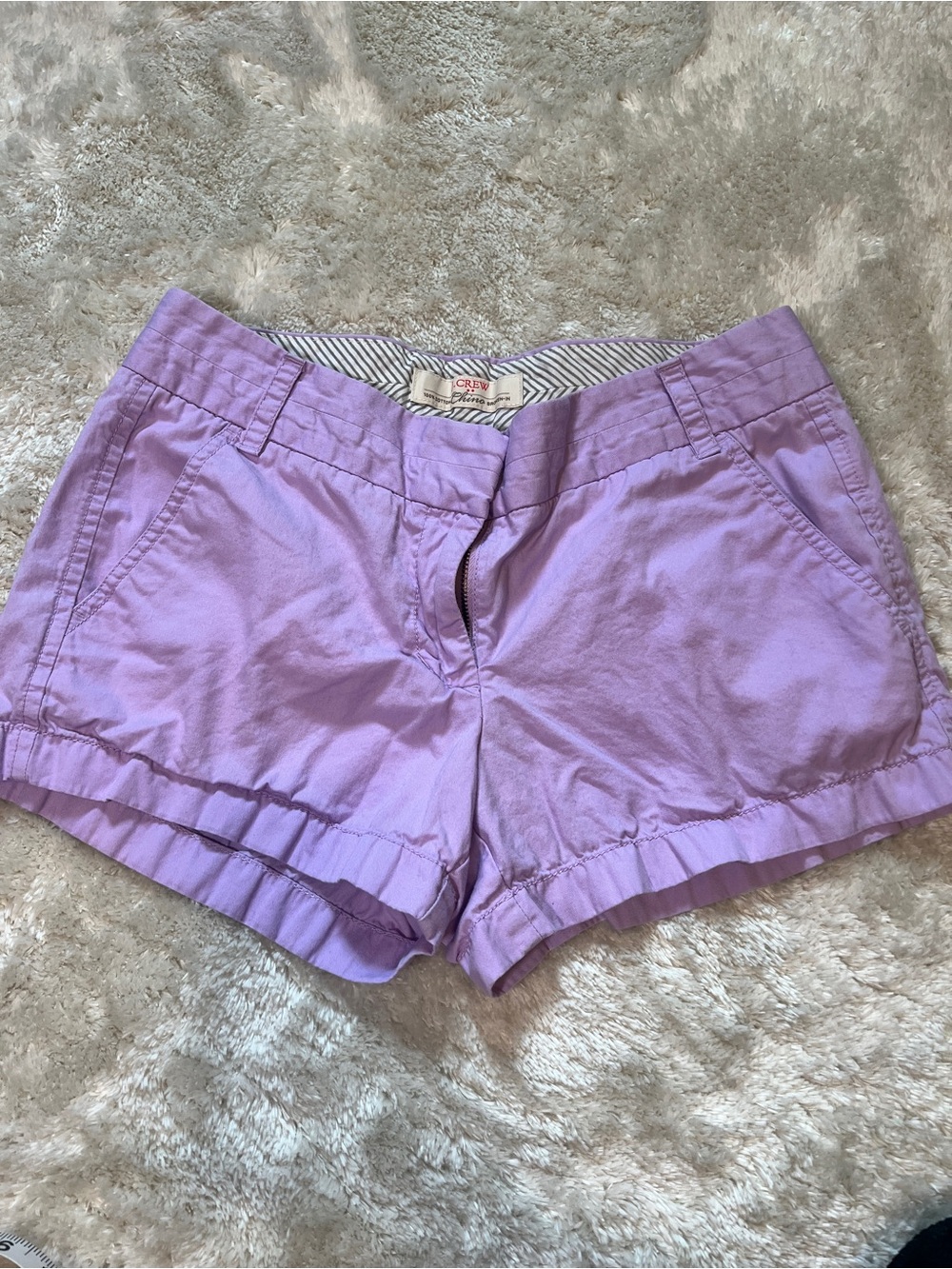 J. Crew Lilac Chino Shorts